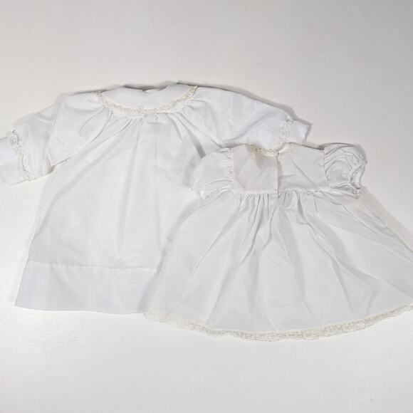 Vtg Madona Christening Dress Jacket Baby Girls Sz 6-12m White Wedding Foraml - Picture 4 of 7